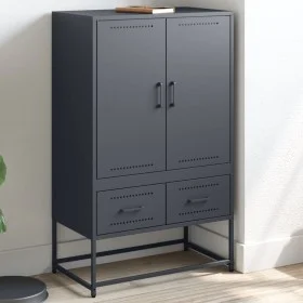 Aparador de acero antracita 68x39x111,5 cm de , Aparadores - Ref: Foro24-846610, Precio: 150,97 €, Descuento: %