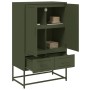 Aparador de acero laminado en frío verde oliva 68x39x111,5 cm de , Aparadores - Ref: Foro24-846612, Precio: 153,23 €, Descuen...