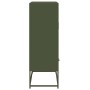 Aparador de acero laminado en frío verde oliva 68x39x111,5 cm de , Aparadores - Ref: Foro24-846612, Precio: 153,23 €, Descuen...