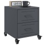Mesitas de noche 2 unidades acero gris antracita 36x39x43,5 cm de , Mesitas de noche - Ref: Foro24-846631, Precio: 99,14 €, D...