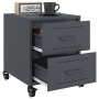 Mesitas de noche 2 unidades acero gris antracita 36x39x43,5 cm de , Mesitas de noche - Ref: Foro24-846631, Precio: 99,14 €, D...