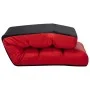 Tumbona de suelo plegable de cuero sintético rojo de vidaXL, Divanes - Ref: Foro24-325250, Precio: 137,38 €, Descuento: %