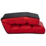 Tumbona de suelo plegable de cuero sintético rojo de vidaXL, Divanes - Ref: Foro24-325250, Precio: 139,43 €, Descuento: %