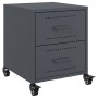 Mesitas de noche 2 unidades acero gris antracita 36x39x43,5 cm de , Mesitas de noche - Ref: Foro24-846631, Precio: 99,14 €, D...
