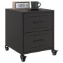 Mesitas de noche 2 uds acero negra 36x39x43,5 cm de , Mesitas de noche - Ref: Foro24-846627, Precio: 94,37 €, Descuento: %