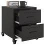 Mesitas de noche 2 uds acero negra 36x39x43,5 cm by , Nightstands - Ref: Foro24-846627, Price: 93,48 €, Discount: %