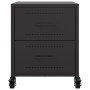 Mesitas de noche 2 uds acero negra 36x39x43,5 cm de , Mesitas de noche - Ref: Foro24-846627, Precio: 94,37 €, Descuento: %
