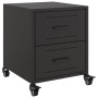 Mesitas de noche 2 uds acero negra 36x39x43,5 cm de , Mesitas de noche - Ref: Foro24-846627, Precio: 94,37 €, Descuento: %