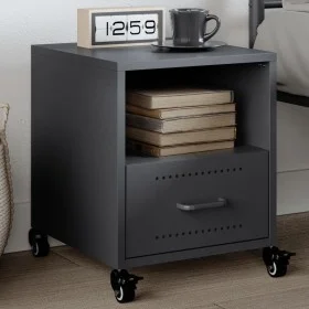 Mesita de noche acero gris antracita 36x39x43,5 cm by , Nightstands - Ref: Foro24-846708, Price: 45,24 €, Discount: %