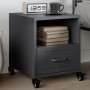 Mesita de noche acero gris antracita 36x39x43,5 cm de , Mesitas de noche - Ref: Foro24-846708, Precio: 45,65 €, Descuento: %