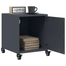 Mesitas de noche 2 unidades acero gris antracita 36x39x43,5 cm by , Nightstands - Ref: Foro24-846619, Price: 74,79 €, Discoun...