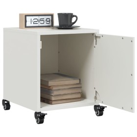 Mesitas de noche 2 unidades acero blanco 36x39x43,5 cm de , Mesitas de noche - Ref: Foro24-846625, Precio: 75,49 €, Descuento: %