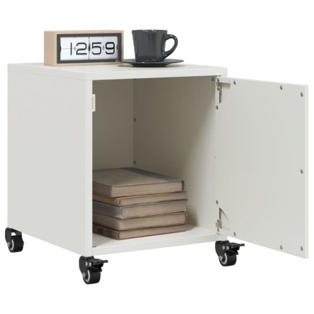 Mesitas de noche 2 unidades acero blanco 36x39x43,5 cm de , Mesitas de noche - Ref: Foro24-846625, Precio: 75,49 €, Descuento: %