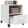 Mesitas de noche 2 unidades acero blanco 36x39x43,5 cm de , Mesitas de noche - Ref: Foro24-846715, Precio: 81,28 €, Descuento: %