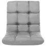 Tumbona de suelo plegable microfibra gris de vidaXL, Divanes - Ref: Foro24-325254, Precio: 79,94 €, Descuento: %