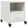Mesitas de noche 2 unidades acero blanco 36x39x43,5 cm de , Mesitas de noche - Ref: Foro24-846715, Precio: 81,28 €, Descuento: %