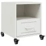 Nachttische, 2 Stück, weißer Stahl, 36x39x43,5 cm. von , Nachttische - Ref: Foro24-846715, Preis: 80,49 €, Rabatt: %