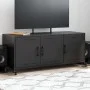 Mueble para TV acero negro 100,5x39x43,5 cm de , Muebles TV - Ref: Foro24-846644, Precio: 103,77 €, Descuento: %