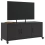 Mueble para TV acero negro 100,5x39x43,5 cm de , Muebles TV - Ref: Foro24-846644, Precio: 103,77 €, Descuento: %