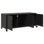 Mueble para TV acero negro 100,5x39x43,5 cm de , Muebles TV - Ref: Foro24-846644, Precio: 98,97 €, Descuento: %