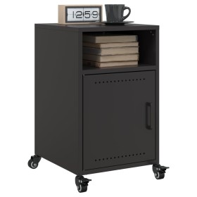 Mesitas de noche 2 unidades acero negra 36x39x59 cm de , Mesitas de noche - Ref: Foro24-846717, Precio: 79,39 €, Descuento: %