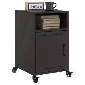 Mesitas de noche 2 unidades acero negra 36x39x59 cm de , Mesitas de noche - Ref: Foro24-846717, Precio: 78,64 €, Descuento: %
