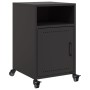 Mesitas de noche 2 unidades acero negra 36x39x59 cm de , Mesitas de noche - Ref: Foro24-846717, Precio: 79,39 €, Descuento: %