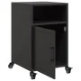 Mesitas de noche 2 unidades acero negra 36x39x59 cm de , Mesitas de noche - Ref: Foro24-846717, Precio: 78,64 €, Descuento: %