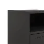 Mesitas de noche 2 unidades acero negra 36x39x59 cm de , Mesitas de noche - Ref: Foro24-846717, Precio: 78,64 €, Descuento: %