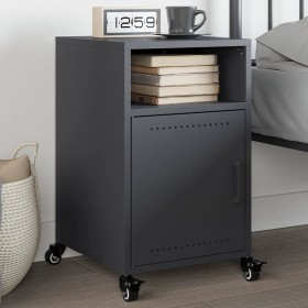 Mesita de noche acero gris antracita 36x39x59 cm de , Mesitas de noche - Ref: Foro24-846720, Precio: 47,50 €, Descuento: %