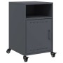 Mesita de noche acero gris antracita 36x39x59 cm de , Mesitas de noche - Ref: Foro24-846720, Precio: 47,50 €, Descuento: %