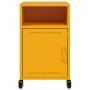 Mesita de noche acero amarillo mostaza 36x39x59 cm de , Mesitas de noche - Ref: Foro24-846722, Precio: 64,67 €, Descuento: %