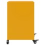 Mesita de noche acero amarillo mostaza 36x39x59 cm de , Mesitas de noche - Ref: Foro24-846722, Precio: 64,67 €, Descuento: %
