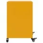 Mesita de noche acero amarillo mostaza 36x39x59 cm de , Mesitas de noche - Ref: Foro24-846722, Precio: 63,85 €, Descuento: %