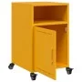 Mesita de noche acero amarillo mostaza 36x39x59 cm de , Mesitas de noche - Ref: Foro24-846722, Precio: 63,85 €, Descuento: %