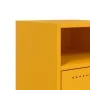 Mesita de noche acero amarillo mostaza 36x39x59 cm de , Mesitas de noche - Ref: Foro24-846722, Precio: 63,85 €, Descuento: %