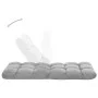 Tumbona de suelo plegable microfibra gris de vidaXL, Divanes - Ref: Foro24-325254, Precio: 79,94 €, Descuento: %