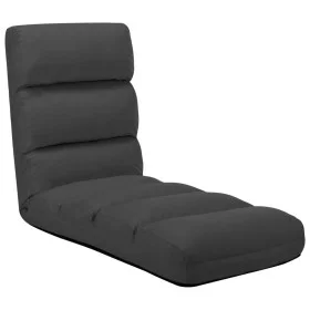 Tumbona de suelo plegable de cuero sintético gris antracita de vidaXL, Divanes - Ref: Foro24-325248, Precio: 163,87 €, Descue...
