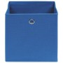 Cajas de almacenaje 10 uds tela no tejida azul 28x28x28 cm de vidaXL, Cestas para almacenaje - Ref: Foro24-325197, Precio: 42...