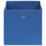 Cajas de almacenaje 10 uds tela no tejida azul 28x28x28 cm de vidaXL, Cestas para almacenaje - Ref: Foro24-325197, Precio: 41...