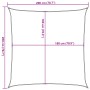 Toldo de vela cuadrado HDPE arena 160 g/m² 2x2 m de , Sombrillas - Ref: Foro24-4002019, Precio: 22,45 €, Descuento: %