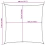 Toldo de vela cuadrado HDPE arena 160 g/m² 2x2 m de , Sombrillas - Ref: Foro24-4002019, Precio: 20,69 €, Descuento: %