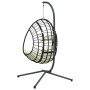 Silla colgante huevo con soporte ratán y acero beige de , Balancines de jardín - Ref: Foro24-4007411, Precio: 304,23 €, Descu...