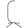 Soporte de silla colgante huevo acero negro de , Balancines de jardín - Ref: Foro24-4007413, Precio: 124,76 €, Descuento: %