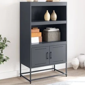 Aparador de acero gris antracita 68,5x38,5x123,5 cm de , Aparadores - Ref: Foro24-846502, Precio: 90,97 €, Descuento: %