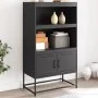 Aparador de acero negro 68,5x38,5x123,5 cm by , Sideboards - Ref: Foro24-846500, Price: 115,59 €, Discount: %