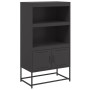 Aparador de acero negro 68,5x38,5x123,5 cm de , Aparadores - Ref: Foro24-846500, Precio: 117,10 €, Descuento: %