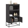 Aparador de acero negro 68,5x38,5x123,5 cm by , Sideboards - Ref: Foro24-846500, Price: 115,59 €, Discount: %