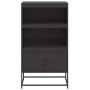 Aparador de acero negro 68,5x38,5x123,5 cm de , Aparadores - Ref: Foro24-846500, Precio: 117,10 €, Descuento: %