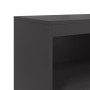 Aparador de acero negro 68,5x38,5x123,5 cm de , Aparadores - Ref: Foro24-846500, Precio: 117,10 €, Descuento: %